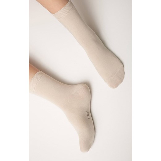 Klasyczne bawełniane skarpetki damskie beżowe 3DSOCKS, Kolor beżowy, Rozmiar 36-38, Conte ze sklepu Intymna w kategorii Skarpetki damskie - zdjęcie 179538381