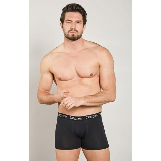 Kappa 2-pack bokserki męskie bawełniane z logowaną gumą K1211, Kolor czarny, Rozmiar S, Kappa ze sklepu Intymna w kategorii Majtki męskie - zdjęcie 179538440