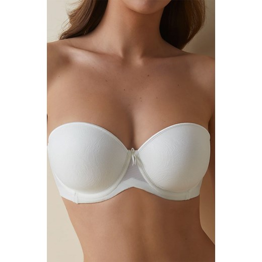 Biustonosz samonośny balkonetka perłowy Vilma, Kolor perłowy, Rozmiar 70C, Selene ze sklepu Intymna w kategorii Biustonosze - zdjęcie 179538620