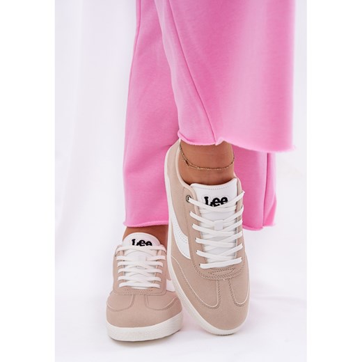 Buty sportowe damskie Lee sneakersy na wiosnę sznurowane płaskie