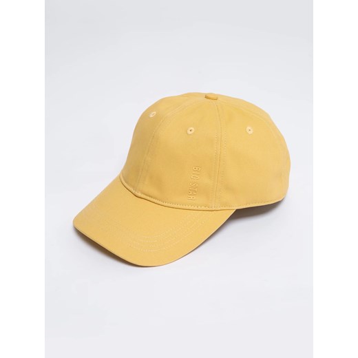 Czapka unisex z daszkiem żółta Julio 201 ze sklepu Big Star w kategorii Czapki z daszkiem męskie - zdjęcie 179539983