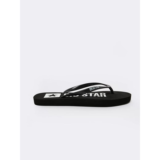 Japonki damskie czarne JJ274A527 906 ze sklepu Big Star w kategorii Klapki damskie - zdjęcie 179540301