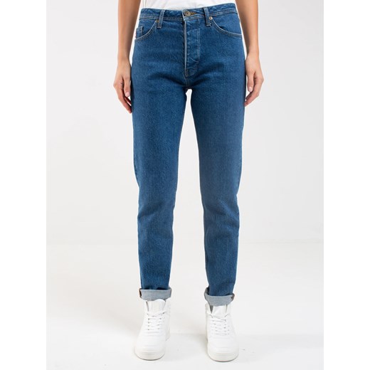 Jeansy damskie z kolekcji Authentic granatowe Authentic 500 ze sklepu Big Star w kategorii Jeansy damskie - zdjęcie 179541990