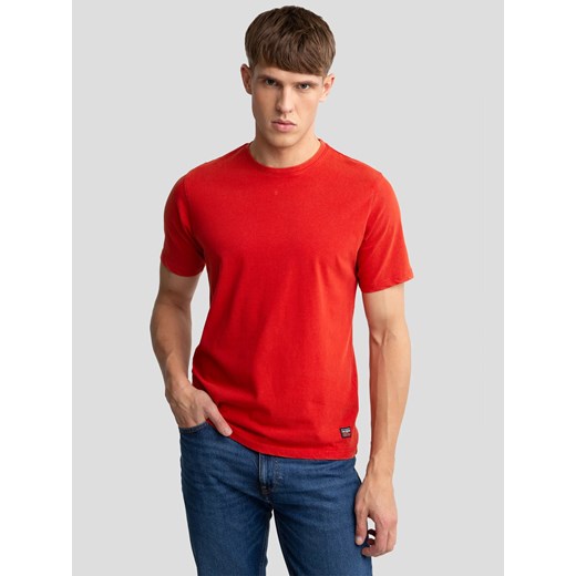 Koszulka męska czerwona Triser 704 ze sklepu Big Star w kategorii T-shirty męskie - zdjęcie 179545904