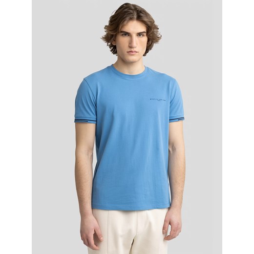 Koszulka męska bawełniana z logo BIG STAR niebieska Wlader 402 ze sklepu Big Star w kategorii T-shirty męskie - zdjęcie 179546320