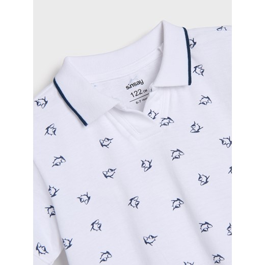 Sinsay - Koszulka polo - biały Sinsay 116 Sinsay
