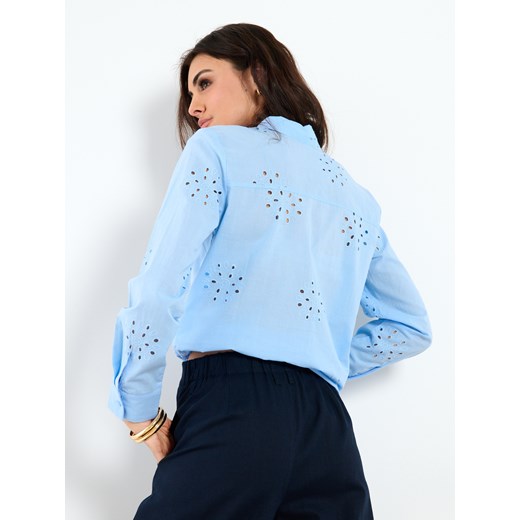 Niebieska koszula damska Sinsay 