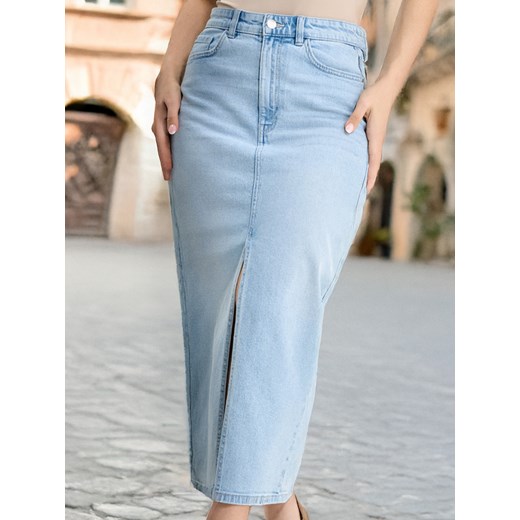 Spódnica Sinsay casual niebieska 