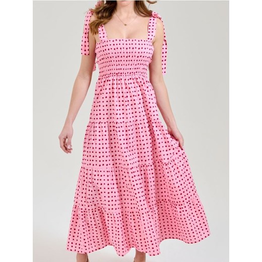 Sinsay - Sukienka midi z efektem stopniowania w stylu retro - wielobarwny ze sklepu Sinsay w kategorii Sukienki - zdjęcie 179572454