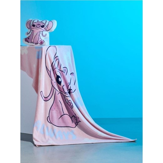 Sinsay - Koc Stitch - różowy ze sklepu Sinsay w kategorii Koce i pledy - zdjęcie 179572534