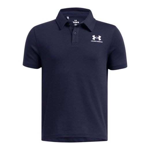 Chłopięca koszulka polo Under Armour UA B Icon Polo - granatowa ze sklepu Sportstylestory.com w kategorii T-shirty chłopięce - zdjęcie 179573970