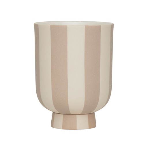 OYOY living design Doniczka &quot;Toppu&quot; w kolorze beżowo-kremowym - wys. 11 x Ø 8 cm ze sklepu Limango Polska w kategorii Doniczki i osłonki - zdjęcie 179574452