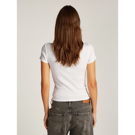 Bluzka damska Tommy Jeans casual z krótkim rękawem