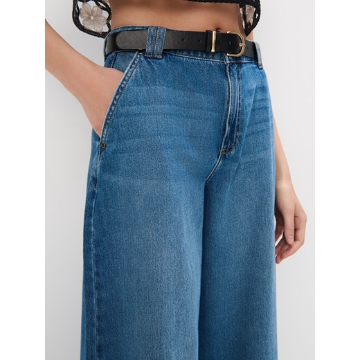 Mohito - Jeansy palazzo - niebieski Mohito 40 Mohito