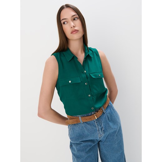 Mohito - Zielona koszula z wiskozy - zielony Mohito 32 Mohito