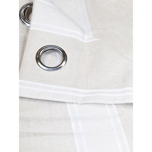 Sinsay - Gruba zasłona w delikatne paski - beżowy Sinsay One Size Sinsay