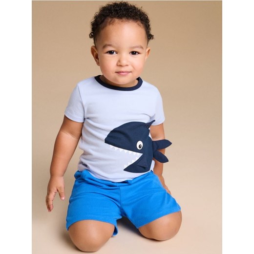 Sinsay - Koszulka Zombie Dash - błękitny - id: 011DZ-05X - marki Sinsay - 179579183 Sinsay - Koszulka Zombie Dash - błękitny ze sklepu Sinsay w kategorii Kaftaniki i bluzki - zdjęcie 179579183