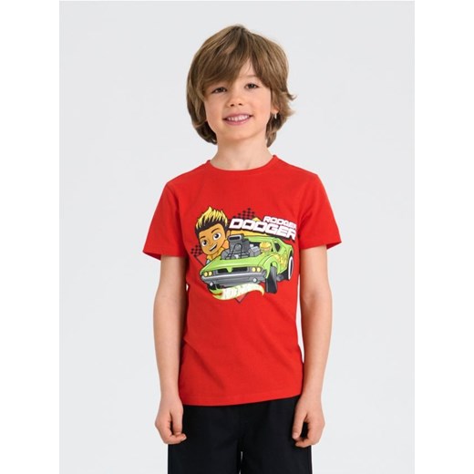 Sinsay - Koszulka Hot Wheels - czerwony ze sklepu Sinsay w kategorii T-shirty chłopięce - zdjęcie 179579353