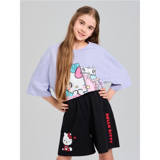 Sinsay - Szorty Hello Kitty - czarny ze sklepu Sinsay w kategorii Spodenki dziewczęce - zdjęcie 179579383
