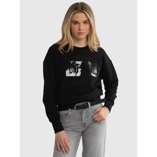 Bluza damska z aplikacją czarna Oneidea 906 ze sklepu Big Star w kategorii Bluzy damskie - zdjęcie 179580300
