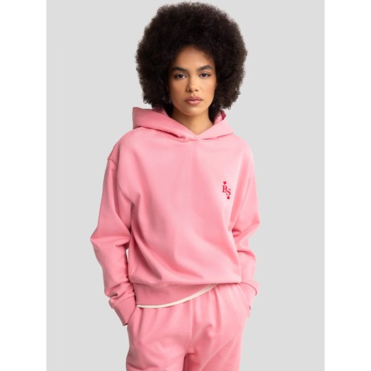 Bluza damska z haftem na piersi różowa Freja 600 ze sklepu Big Star w kategorii Bluzy damskie - zdjęcie 179580961