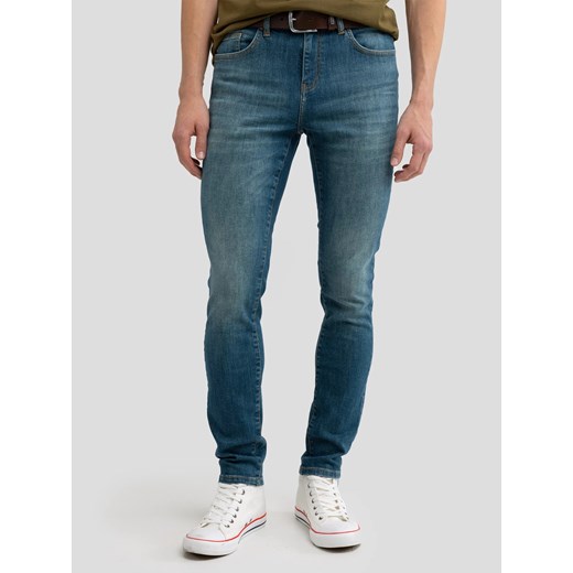 Jeansy męskie skinny niebieskie Olsan 345 ze sklepu Big Star w kategorii Jeansy męskie - zdjęcie 179581291