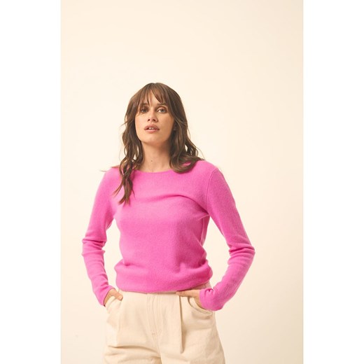 Just Cashmere Kaszmirowy sweter &quot;Vivian&quot; w kolorze różowym Just Cashmere M okazja Limango Polska