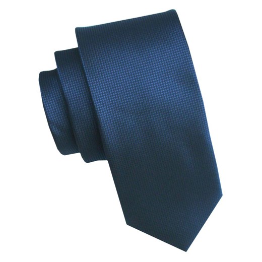 Elegancki i Modny Męski Krawat - Angelo di Monti - Granatowy, Mikrowzór KRADM2184 ze sklepu JegoSzafa.pl w kategorii Krawaty - zdjęcie 179585332