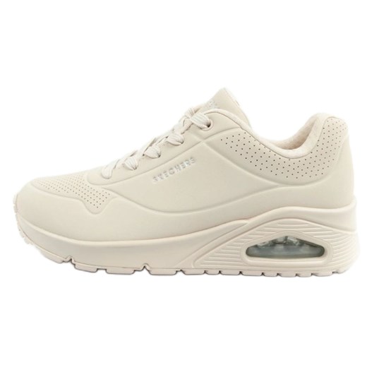Buty Skechers Uno 73690/OWHT beżowy ze sklepu ButyModne.pl w kategorii Buty sportowe damskie - zdjęcie 179595822