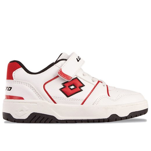 Buty dziecięce Lotto Boxscore K 2601010K-1030 - biało-czerwone ze sklepu streetstyle24.pl w kategorii Buty sportowe dziecięce - zdjęcie 179598011