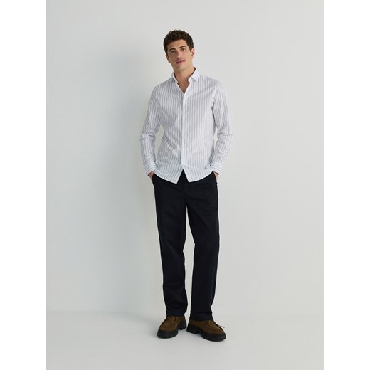 Reserved - Koszula slim fit w paski - jasnoniebieski ze sklepu Reserved w kategorii Koszule męskie - zdjęcie 179599673