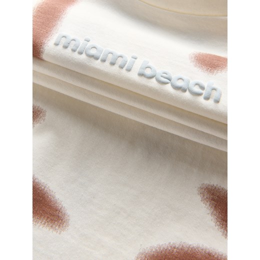 Reserved - Bawełniany t-shirt - złamana biel Reserved 122 (6-7 lat) Reserved