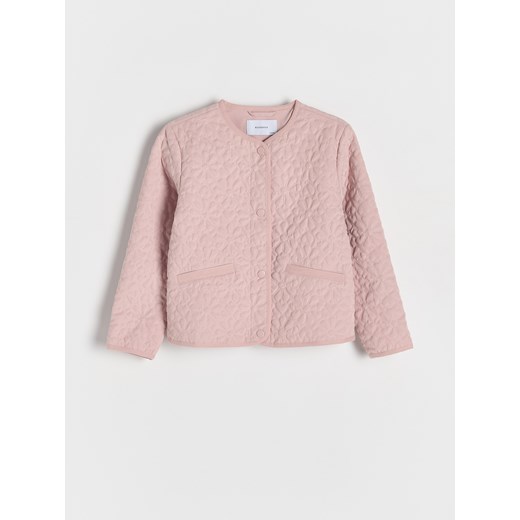 Reserved - Kurtka w kwiaty - brudny róż Reserved 134 (8 lat) Reserved