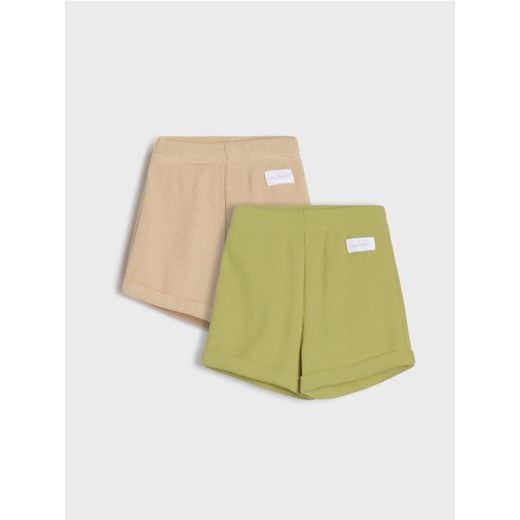 Sinsay - Szorty 2 pack - beżowy ze sklepu Sinsay w kategorii Odzież dla niemowląt - zdjęcie 179601941