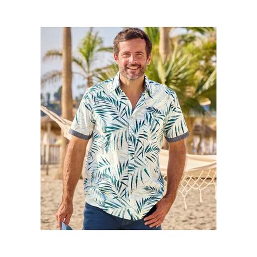 Koszula z krótkimi rękawami Tropic Palm ze sklepu Atlas For Men w kategorii Koszule męskie - zdjęcie 179602512