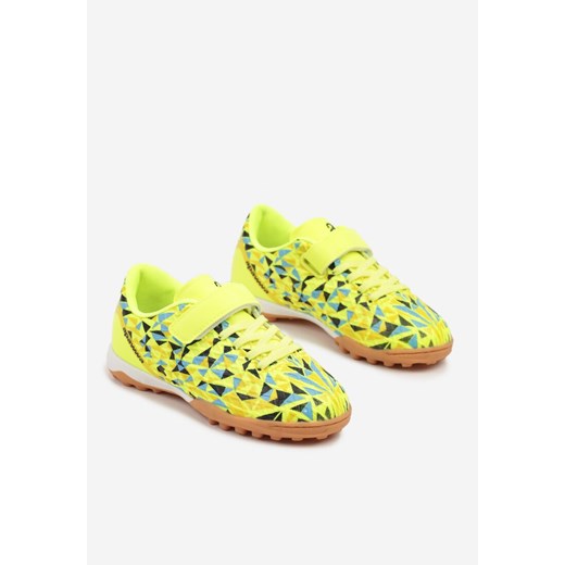 Zielone Buty Sportowe z Podeszwą w Stylu Korków i Zapięciem na Rzep Liasira 30 okazja born2be.pl