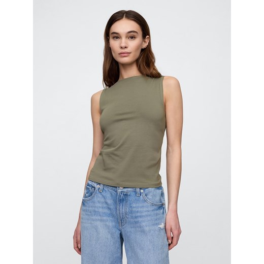 GAP Top w kolorze khaki Gap L okazyjna cena Limango Polska