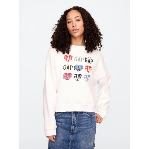 GAP Bluza w kolorze białym ze sklepu Limango Polska w kategorii Bluzy damskie - zdjęcie 179605481