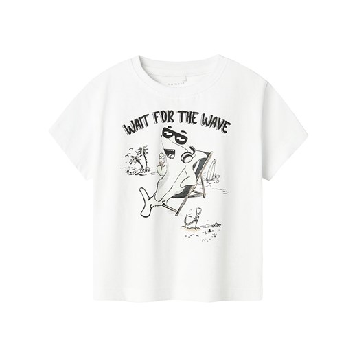 name it Koszulka w kolorze białym ze sklepu Limango Polska w kategorii T-shirty chłopięce - zdjęcie 179606581
