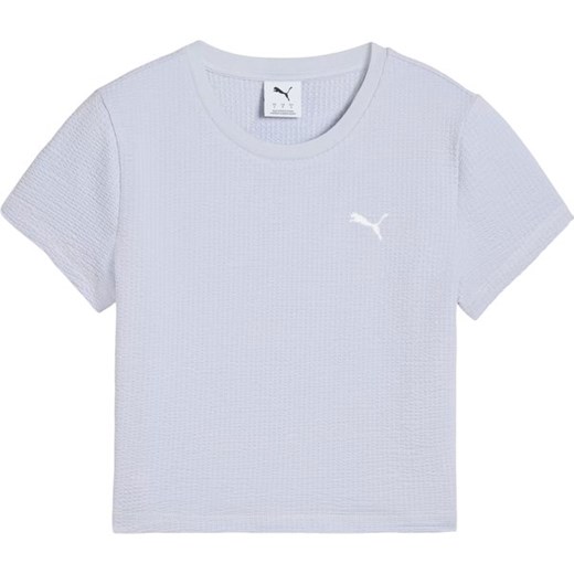 Koszulka, crop top damski Dare To Textured Baby Tee Puma ze sklepu SPORT-SHOP.pl w kategorii Bluzki damskie - zdjęcie 179608792