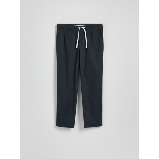 Reserved - Bawełniane spodnie jogger - granatowy Reserved S Reserved