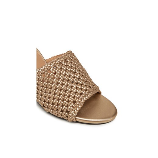 Beżowe klapki damskie Tommy Hilfiger bez zapięcia 