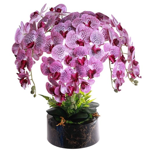 Fioletowy storczyk orchidea Premium 6 pędów 65 cm K97 ze sklepu Pantofelek24.pl w kategorii Dekoracje - zdjęcie 179617033