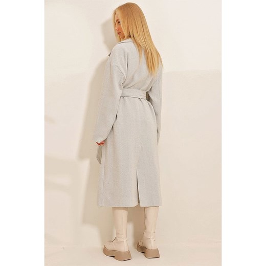 Trend Alacati Płaszcz przejściowy w kolorze szarym Trend Alacati M wyprzedaż Limango Polska