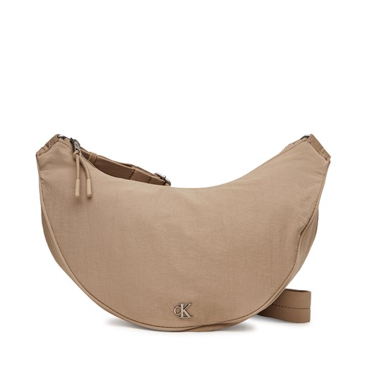 Torebka Calvin Klein Jeans Luna Nylon Sling Bag LV04K3095G Beżowy one size eobuwie.pl