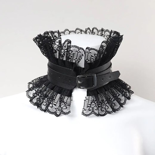Choker z kołnierzem - Czarny Uniwersalny ze sklepu Intimica.pl w kategorii Naszyjniki - zdjęcie 179619173