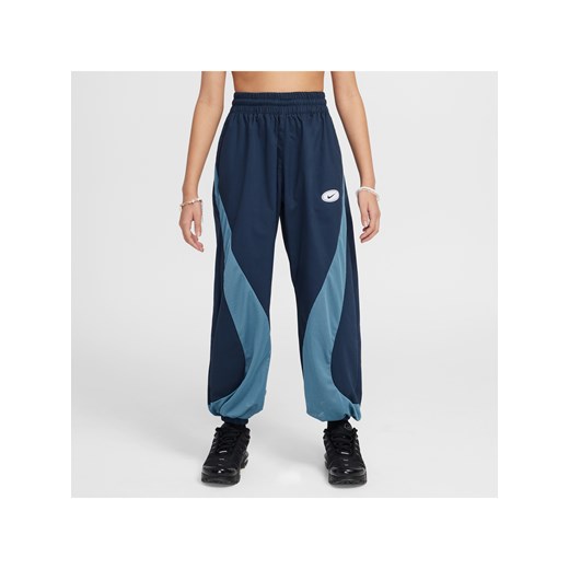 Spodnie dziewczęce Nike Sportswear - Niebieski ze sklepu Nike poland w kategorii Spodnie damskie - zdjęcie 179627691