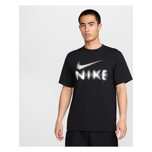 Męski uniwersalny T-shirt Dri-FIT UV Nike Hyverse - Czerń ze sklepu Nike poland w kategorii T-shirty męskie - zdjęcie 179627694