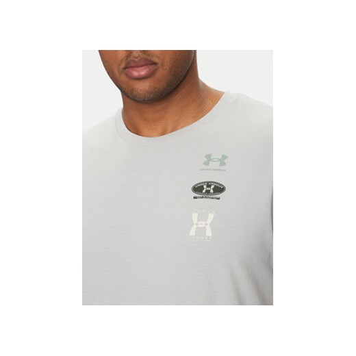 T-shirt męski biały Under Armour z krótkim rękawem