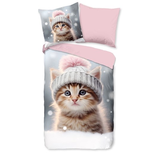 Good Morning Komplet pościeli flanelowej &quot;Patt&quot; w kolorze jasnoróżowym ze wzorem ze sklepu Limango Polska w kategorii Pościel dziecięca - zdjęcie 179629372